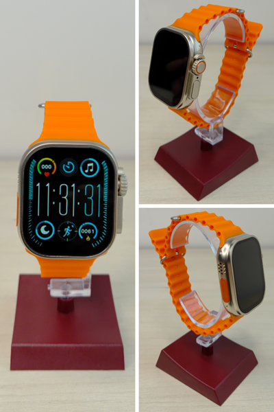 7 IN 1 Smart Watch Orange Edition Combo With Airpod Pro