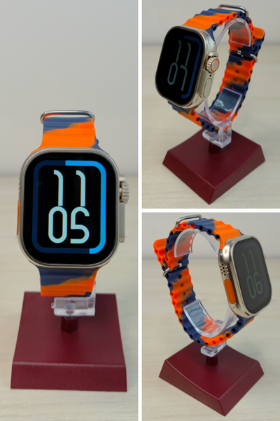 7 IN 1 Smart Watch Orange Edition Combo With Airpod Pro