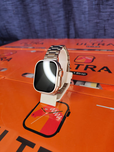 7 IN 1 Smart Watch Orange Edition Combo