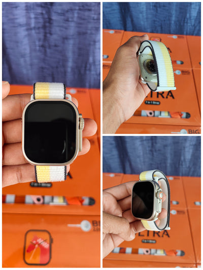 7 IN 1 Smart Watch Orange Edition Combo