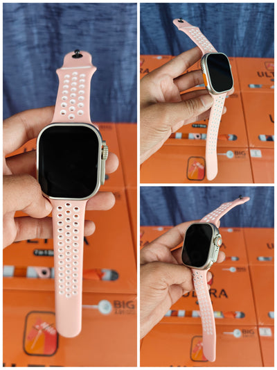 7 IN 1 Smart Watch Orange Edition Combo