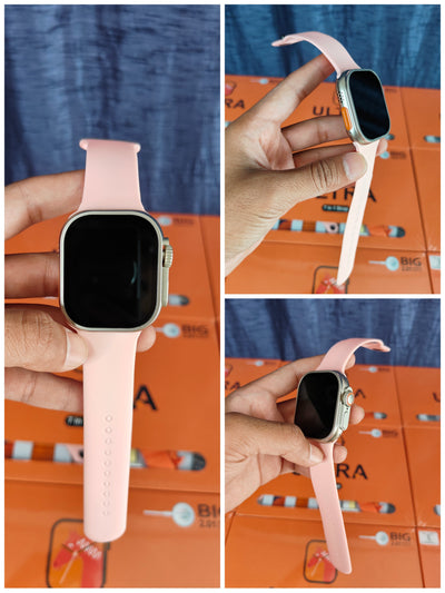 7 IN 1 Smart Watch Orange Edition Combo